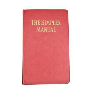 Simplex Wire The Simplex Manual Vintage Charts Tables Hardcover 1942 Vintage